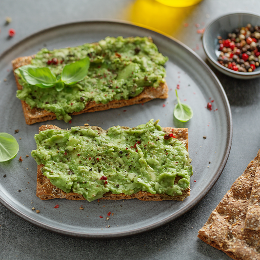 Chlorella Mash Avocado Crispbread