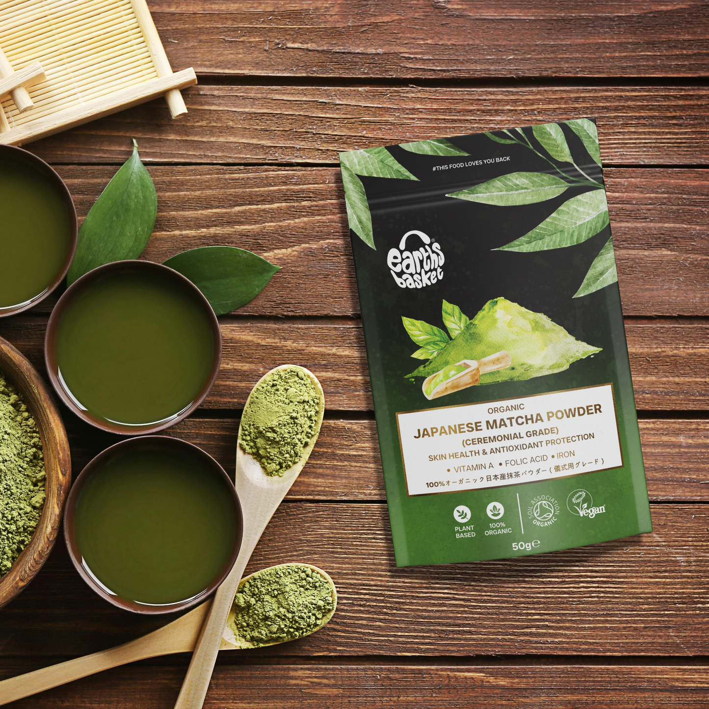 Organic Japanese Matcha Powder 50g (Ceremonial Grade)