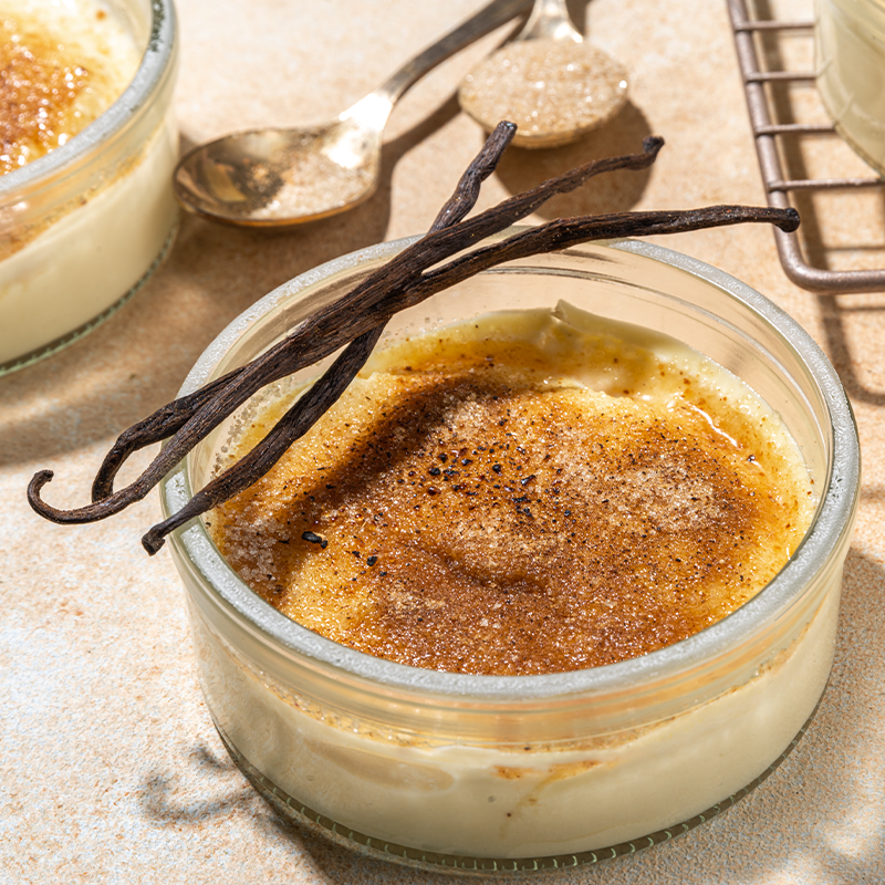 Coconut Caramel Creme Brulee