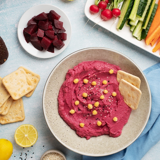 Beetroot Acai Hummus Dip
