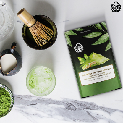 Earths Basket Japanese Matcha Powder 50g (Ceremonial Grade)