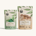 A package of Super Greens & seven mushroom blend