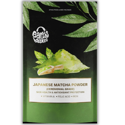 Earths Basket Japanese Matcha Powder 50g (Ceremonial Grade)
