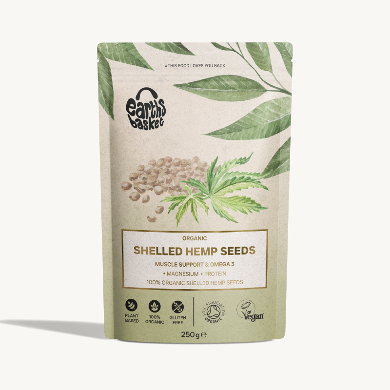 A package of Shelled Hemp Seeds