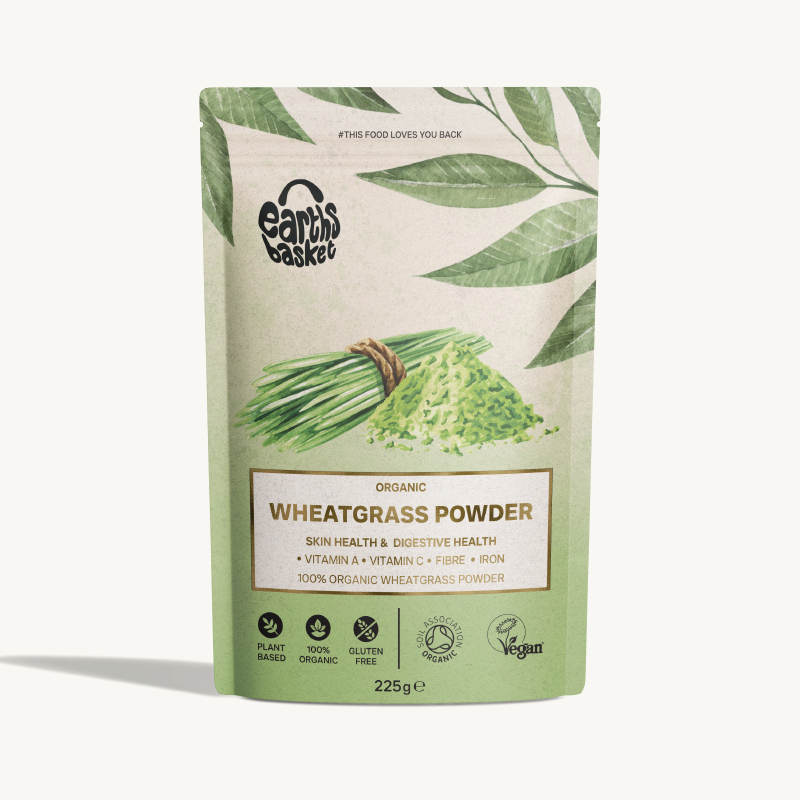 A package of Wheatgrass Powder 